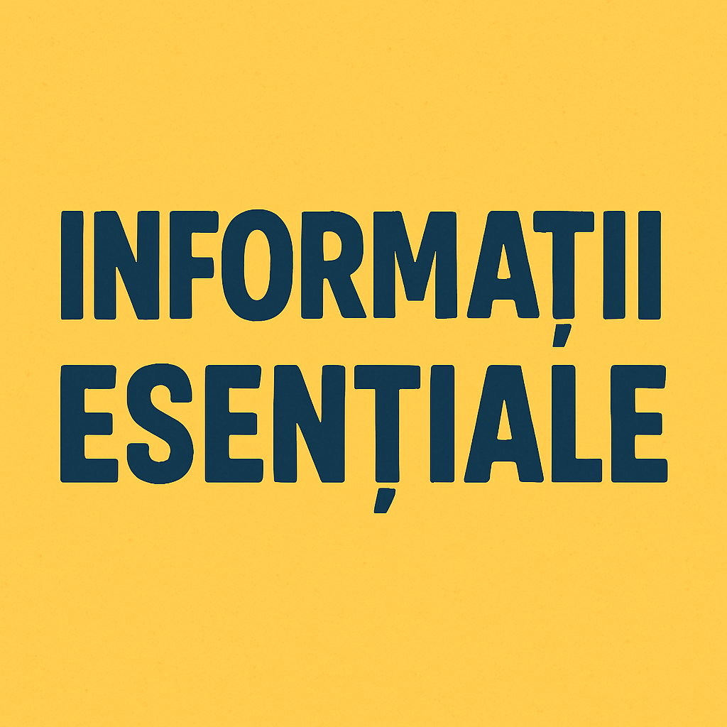Câteva informații esențiale despre proiect