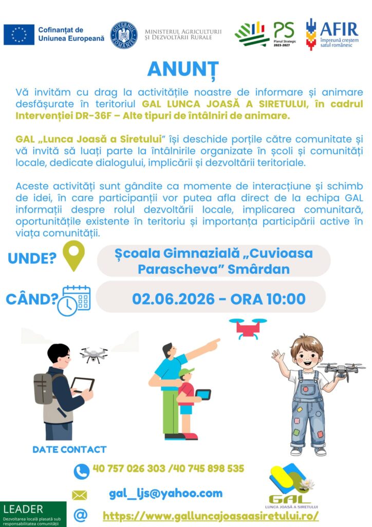 Ne vedem la Școala Gimnazială „Cuvioasa Parascheva” Smârdan!